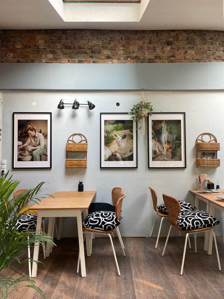 Arbeitsplatz: Glasieren oder Keramik aufbauen OHNE Anleitung - 2h